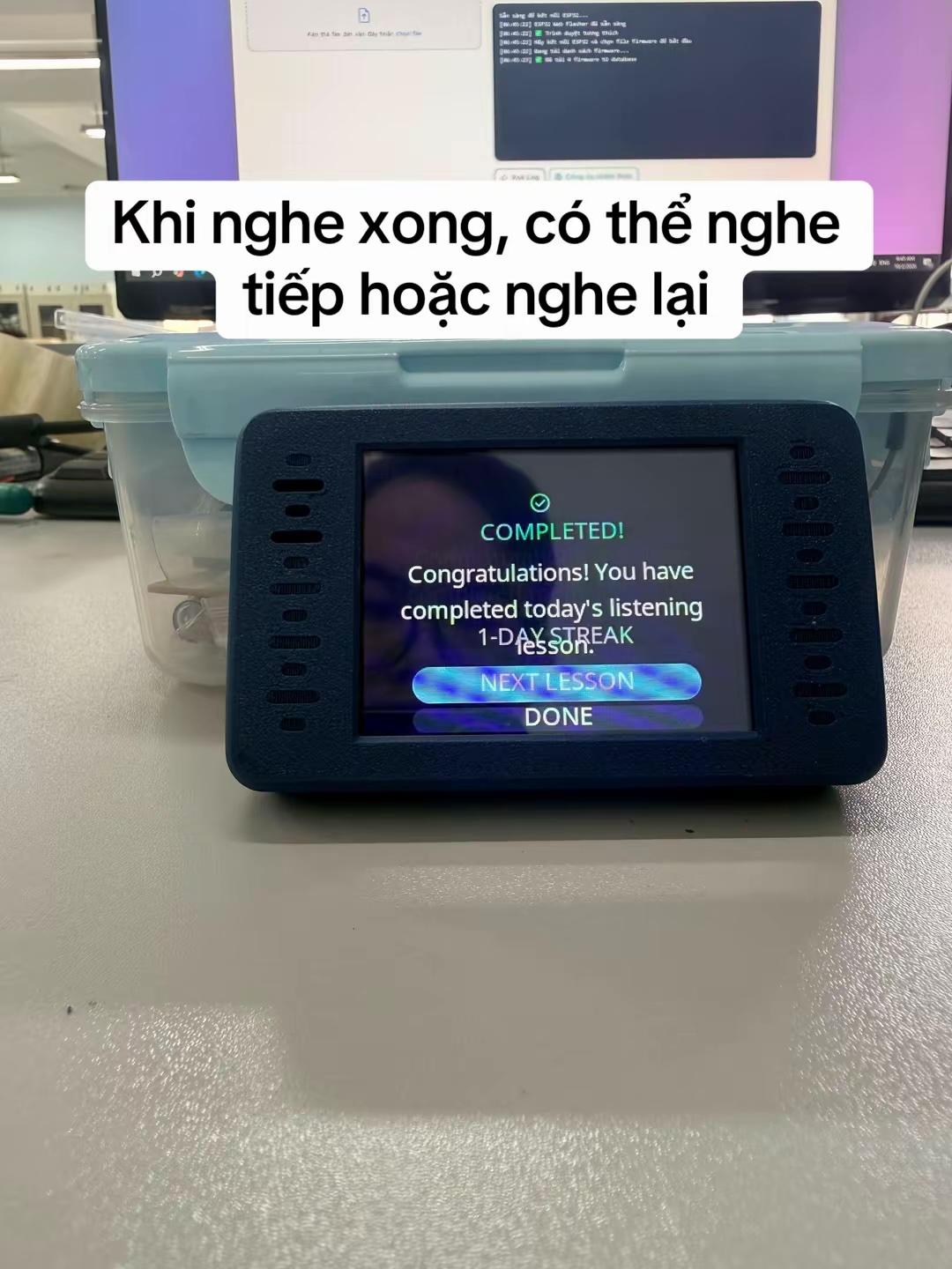 Giao diện luyện nghe (tiếp)
