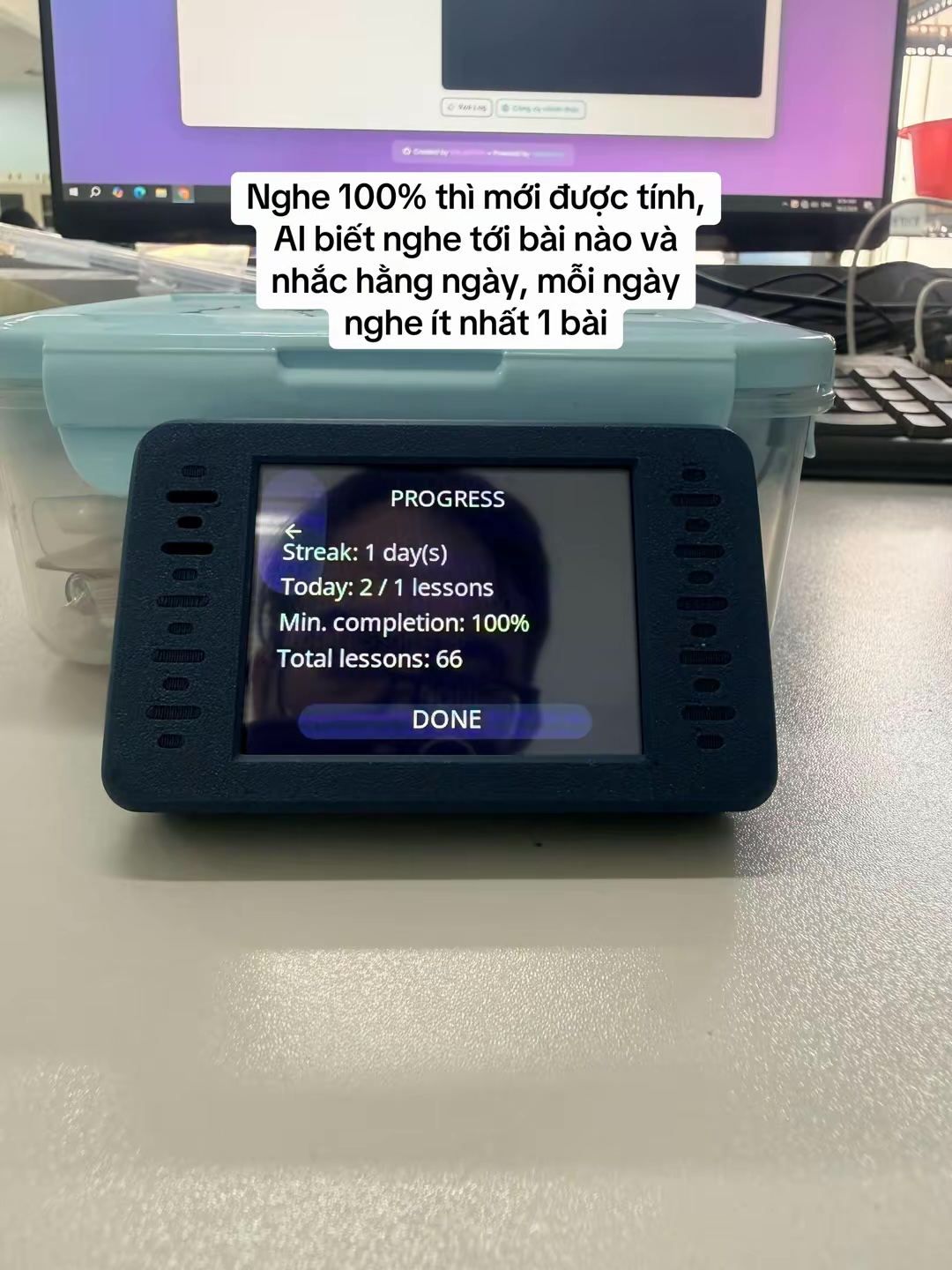 Giao diện luyện nghe (tiếp)
